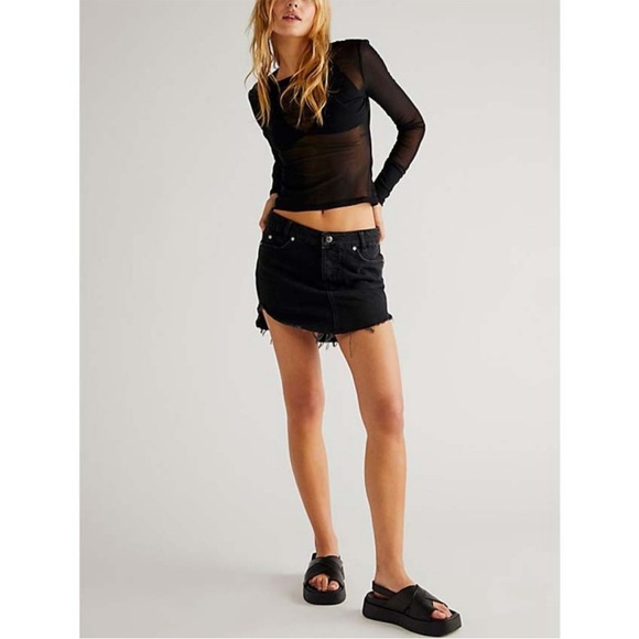 NEW FREE PEOPLE Sky High Mini Skirt NWT | Size: 4 - Picture 9 of 12